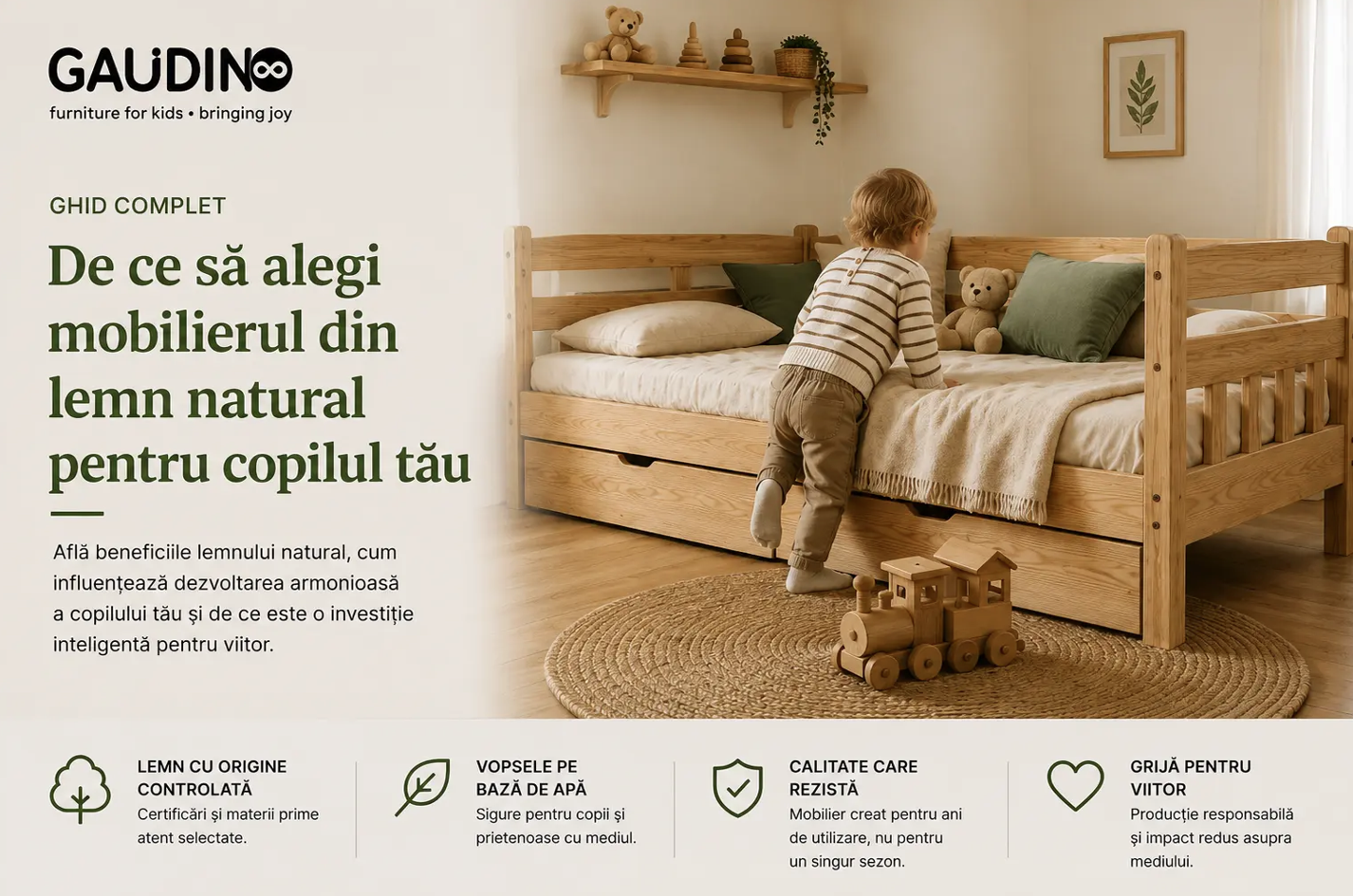 Beneficiile mobilierului eco-friendly: de ce contează materialele din jurul familiei tale